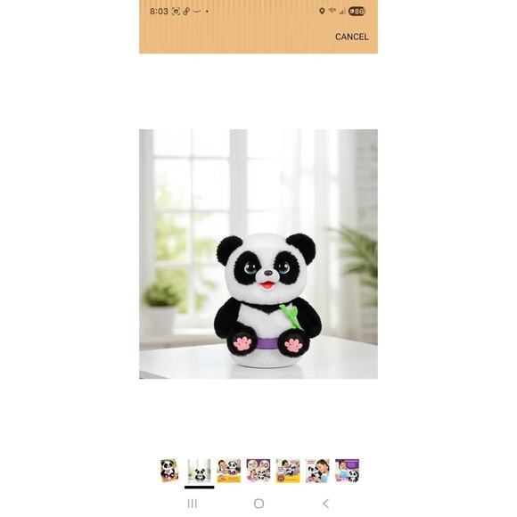 NIB Little Live Pets My Baby Talking Panda ChuChu with 50+ Sounds - Picture 2 of 9
